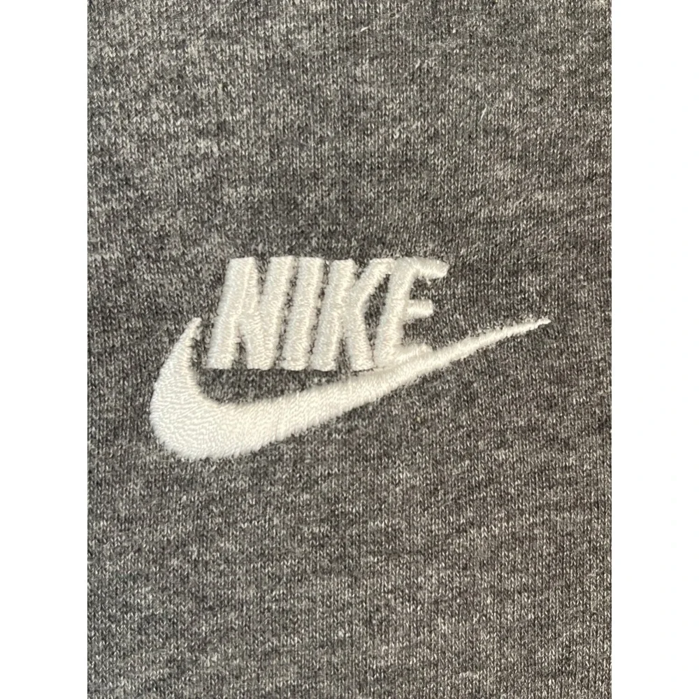 Nike Hoodie Charcoal Grey Pullover Sweatshirt Large Kangaroo Pocket‎ Cotton/poly